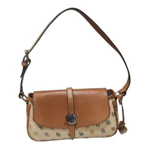 Vintage Dooney & Bourke Leather D&B Logo Purse Satchel 1990s